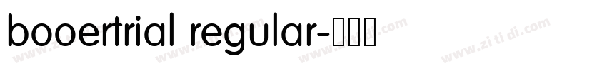 booertrial regular字体转换 booertrial regular字体转换